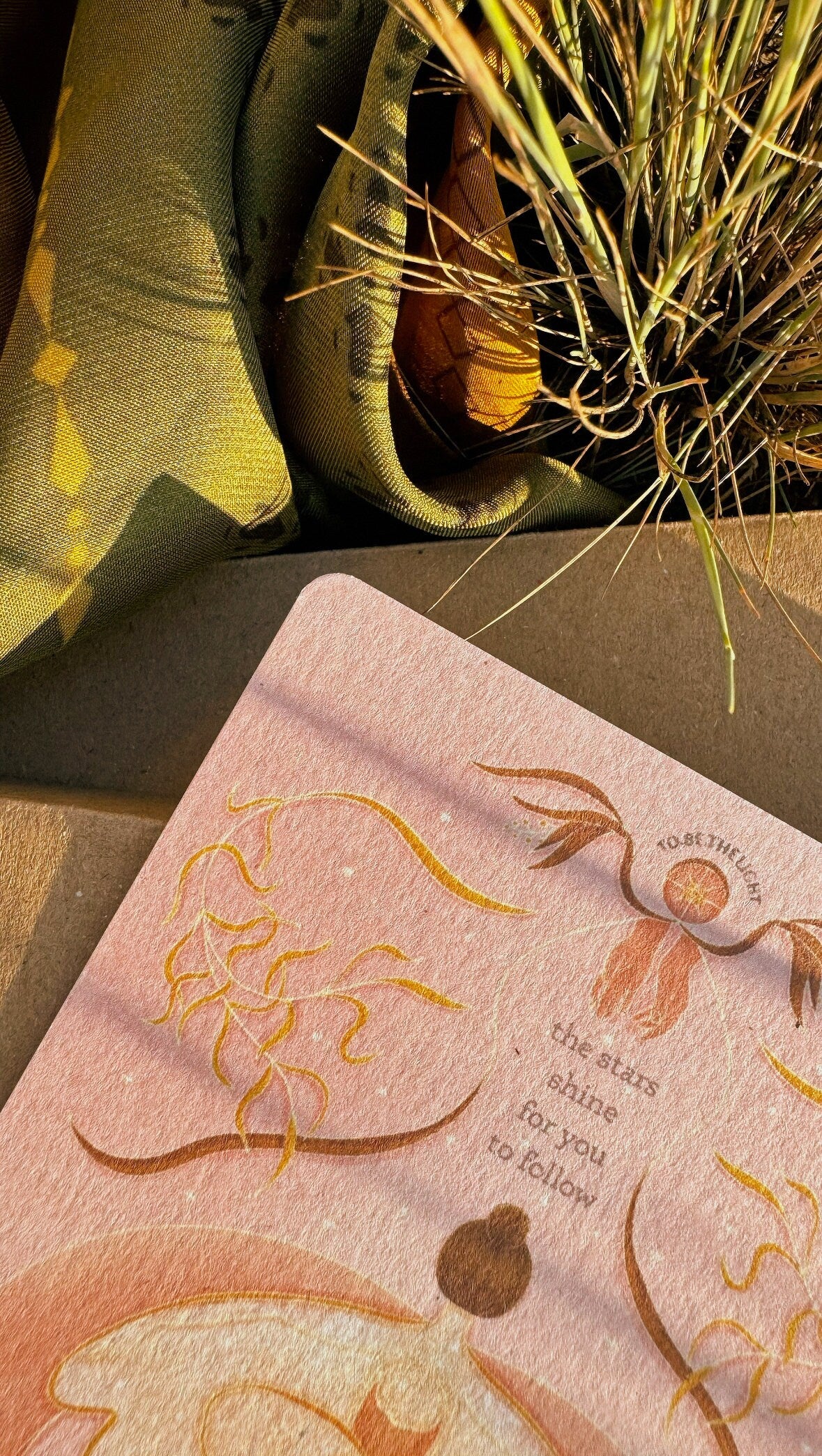 Self care postcard with affirmation