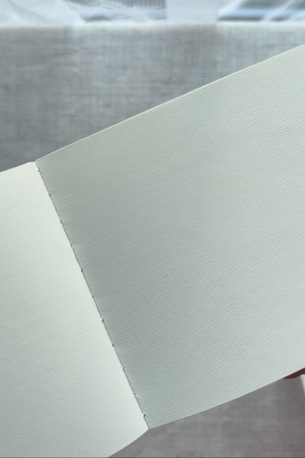 Handmade notebook with original watercolor painting