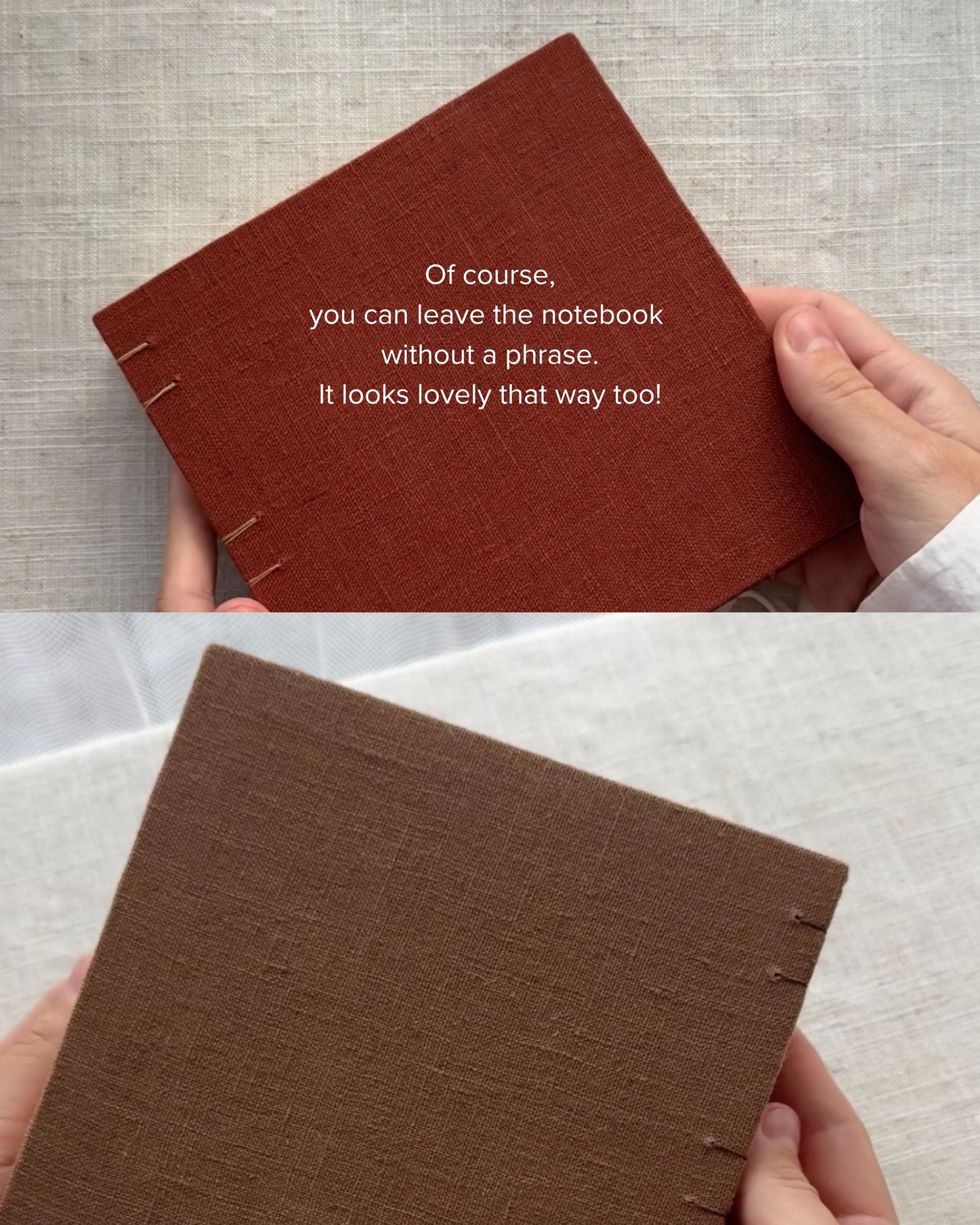 Personalised handmade book 148 mm × 148 mm, sketchbook, photo book