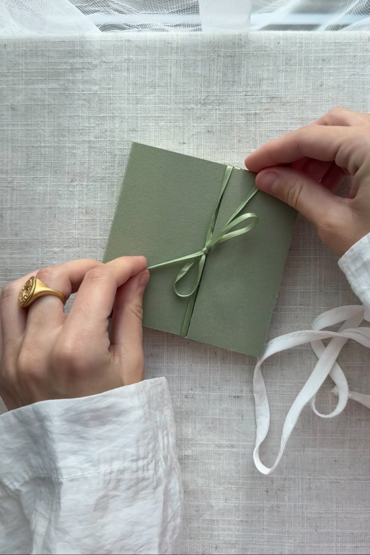 Handmade notebook with original watercolor painting