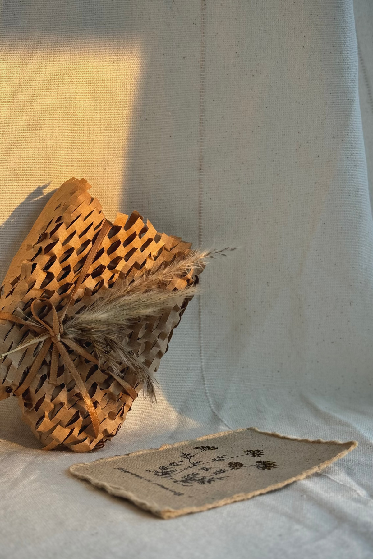 Collection "Happiness in Simplicity", Handmade notebook with acrylic wildflowers