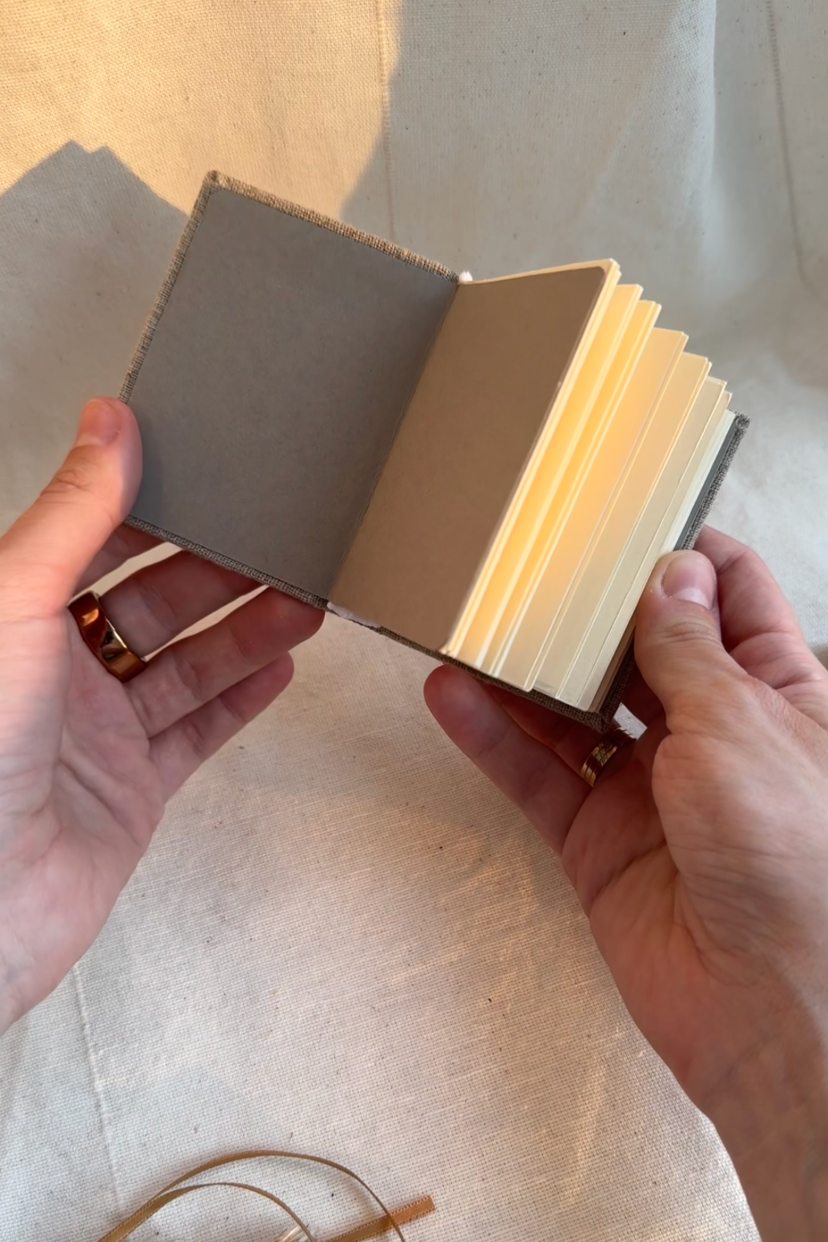 Collection "Happiness in Simplicity", Handmade notebook with acrylic wildflowers