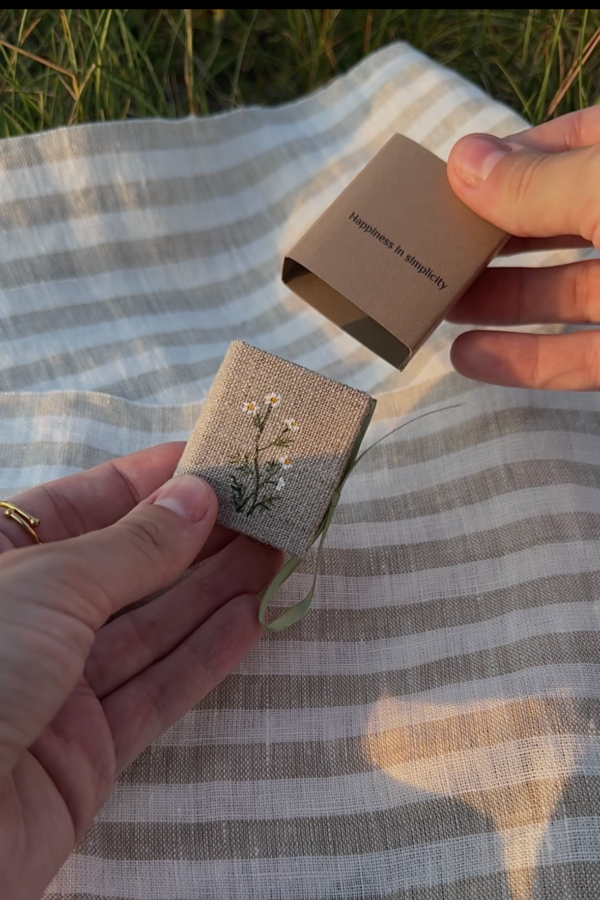 Collection "Happiness in Simplicity", Handmade notebook with acrylic wildflowers