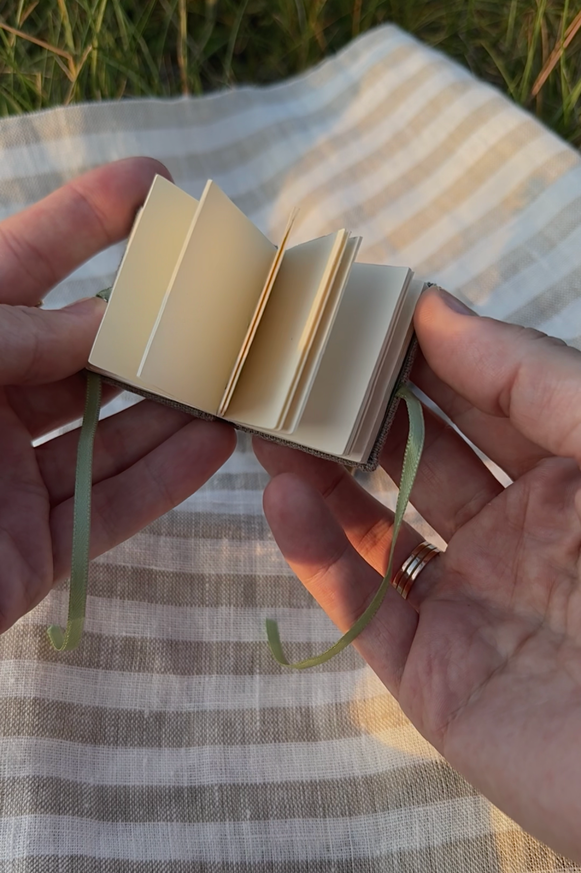 Collection "Happiness in Simplicity", Handmade notebook with acrylic wildflowers