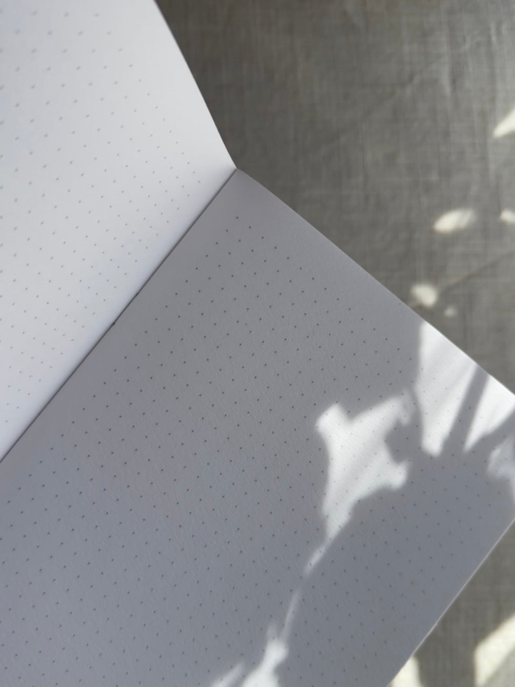 Handmade notebook A5 with daisies, dot grid journal