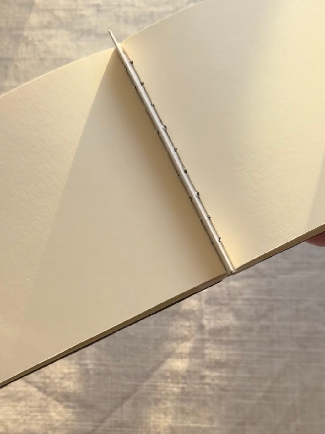 Notebook with painting, sketchbook brown "Golden Shadows"