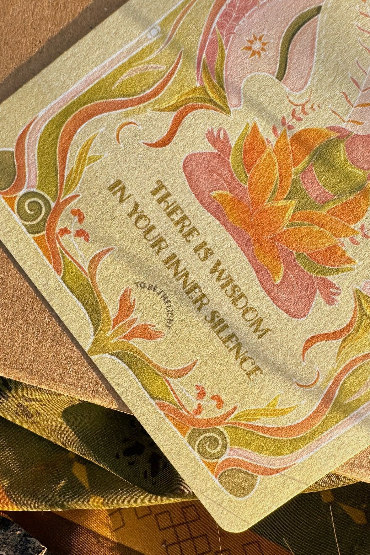 Self care affirmation postcard