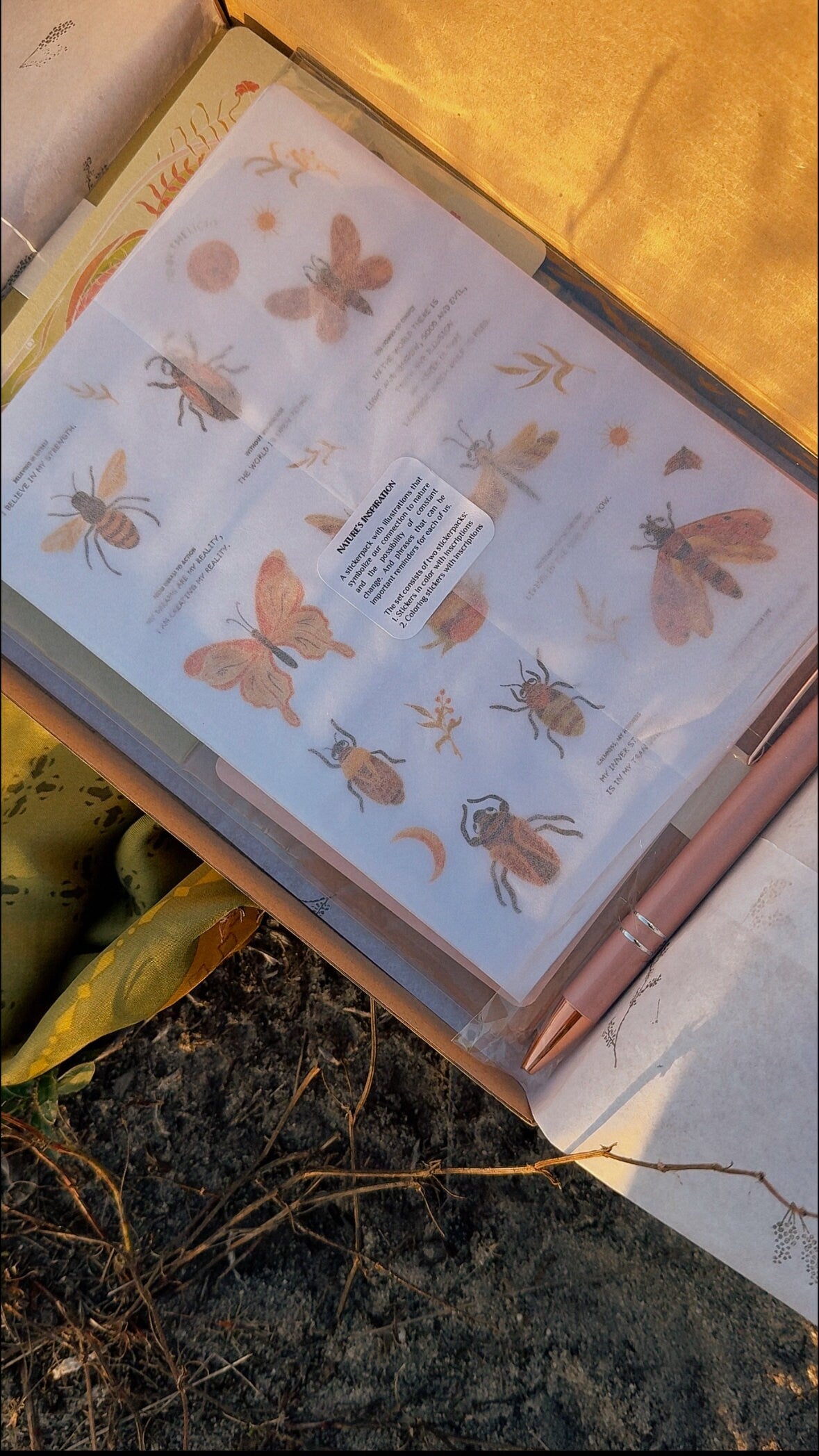 Beautiful stickers "Nature's Inspiration"