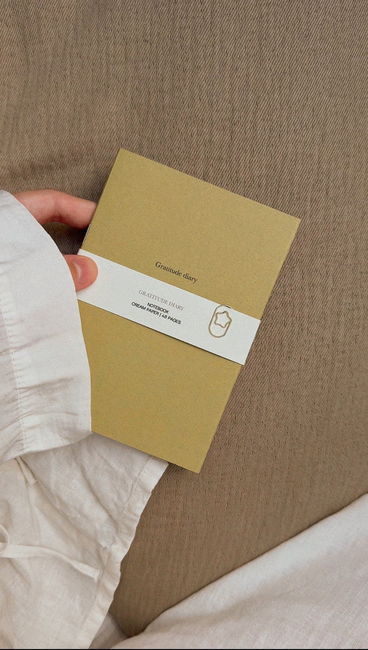 Gratitude journal, A6, handmade