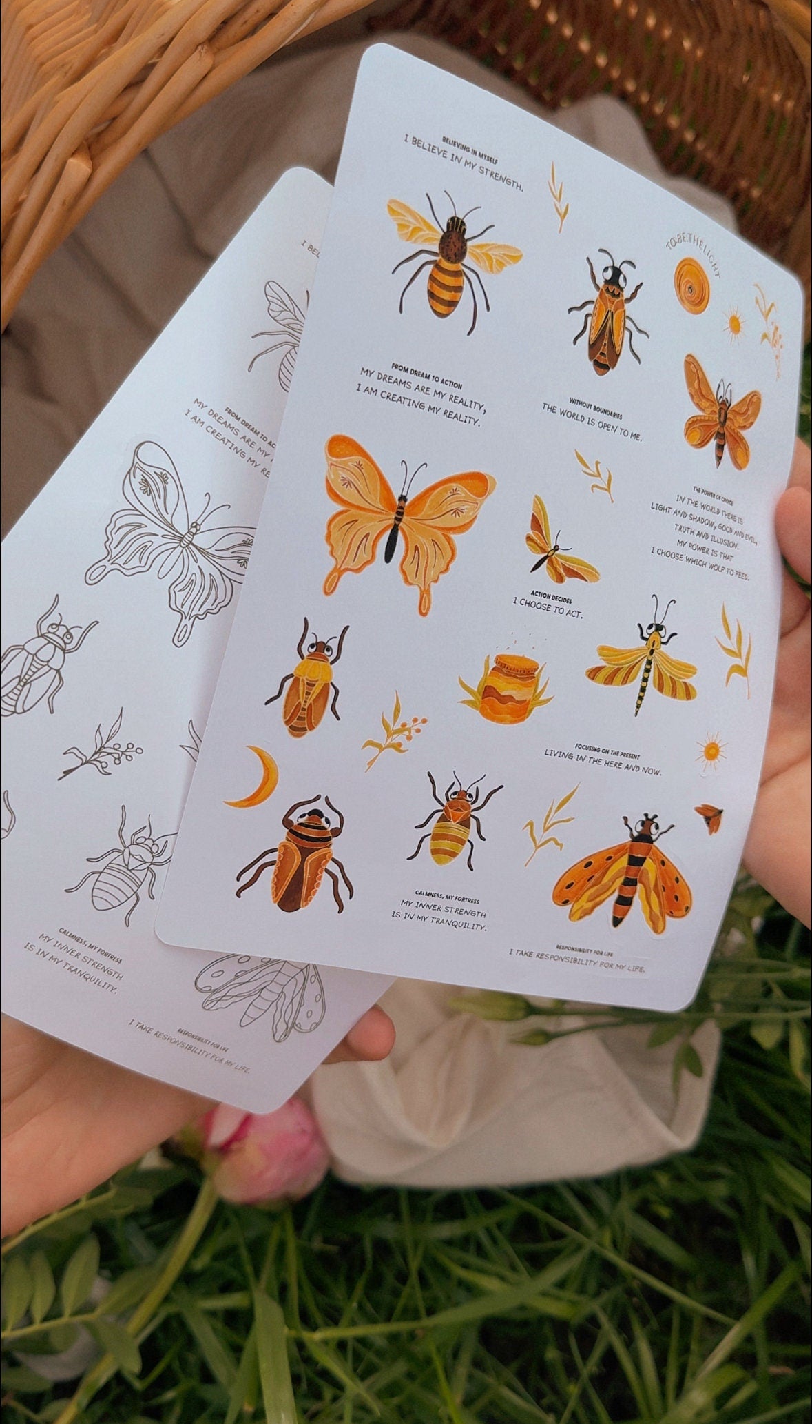 Beautiful stickers "Nature's Inspiration"