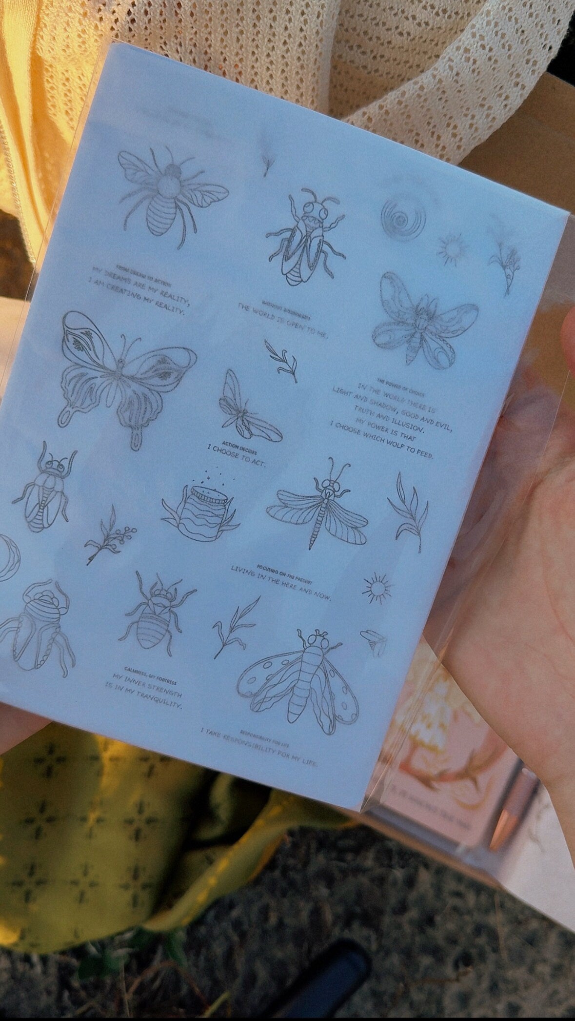 Beautiful stickers "Nature's Inspiration"