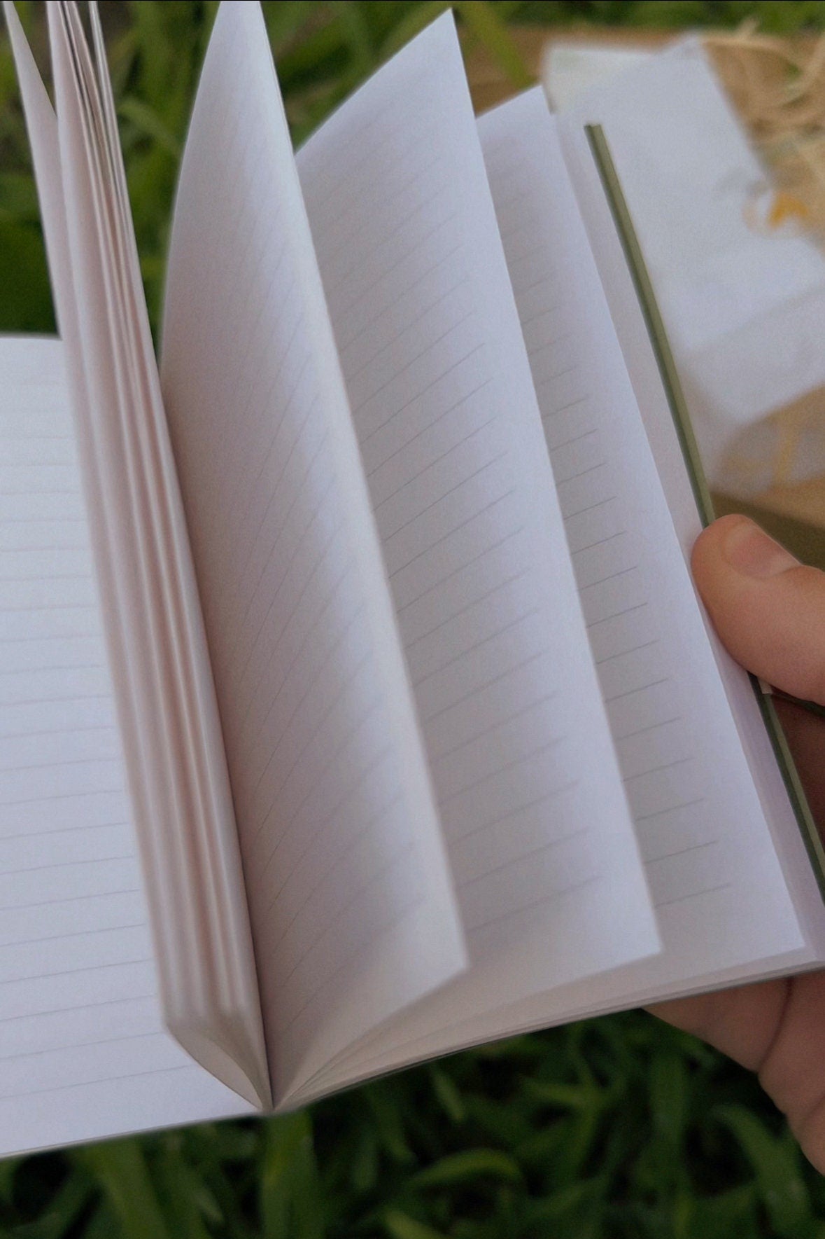 Handmade notebook with watercolour painting