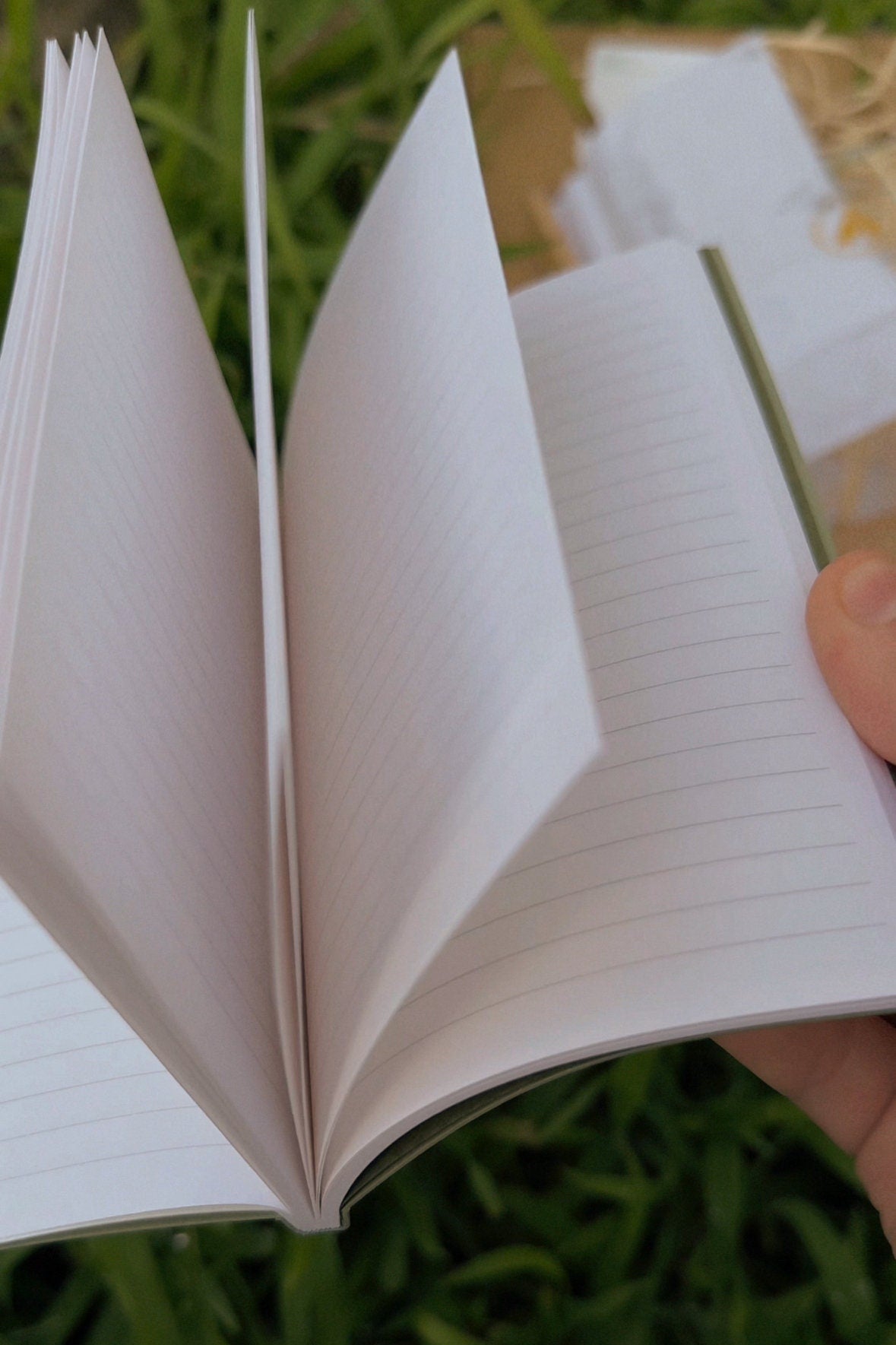 Handmade notebook with watercolour painting