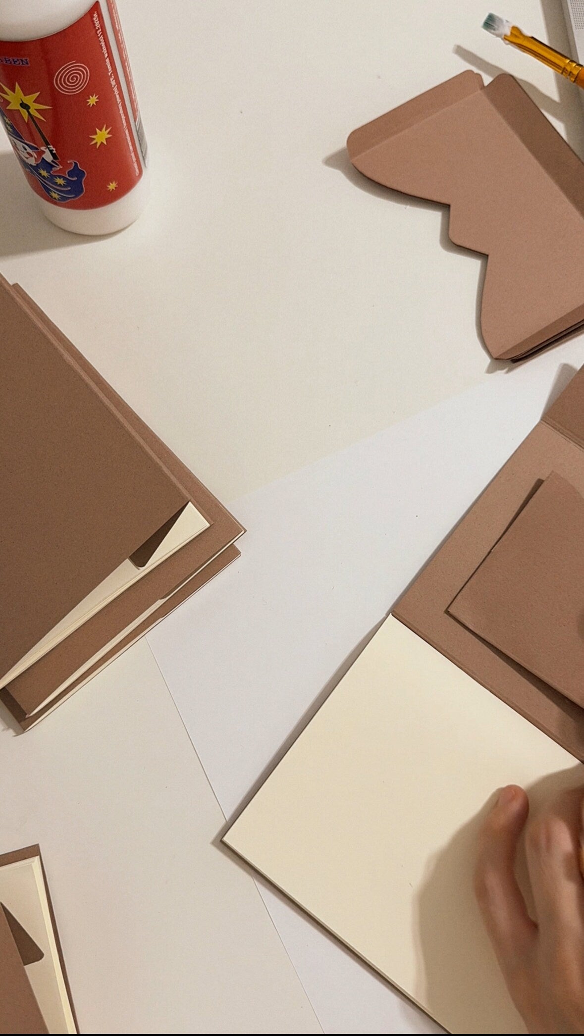 Travelers journal A6, pocket notebook with an envelope