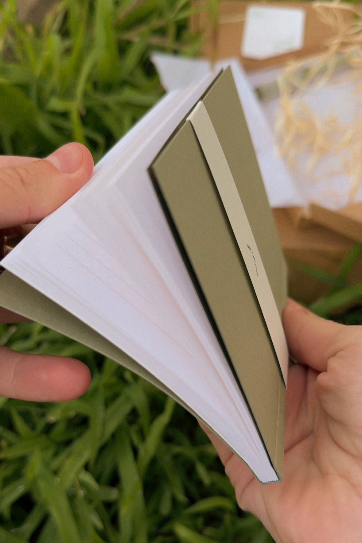 Handmade notebook with watercolour painting