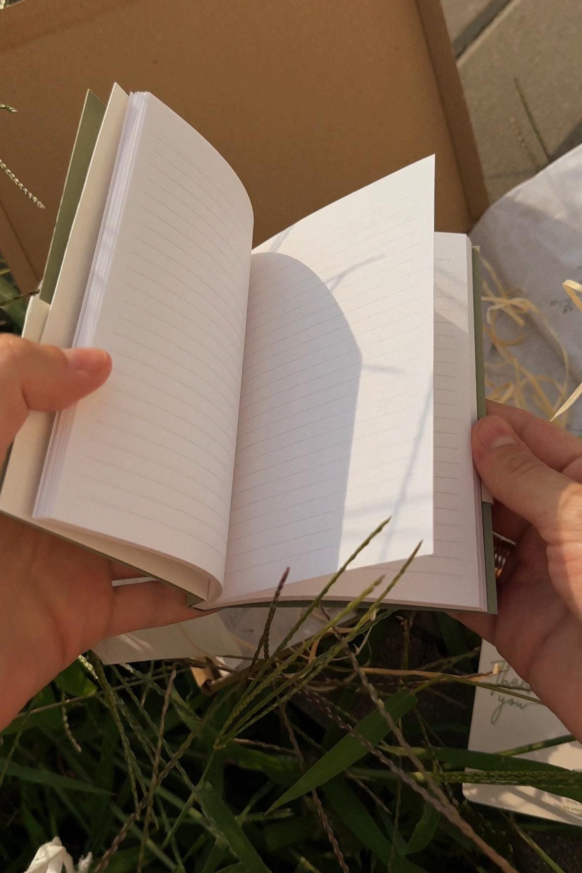 Handmade notebook with watercolour painting