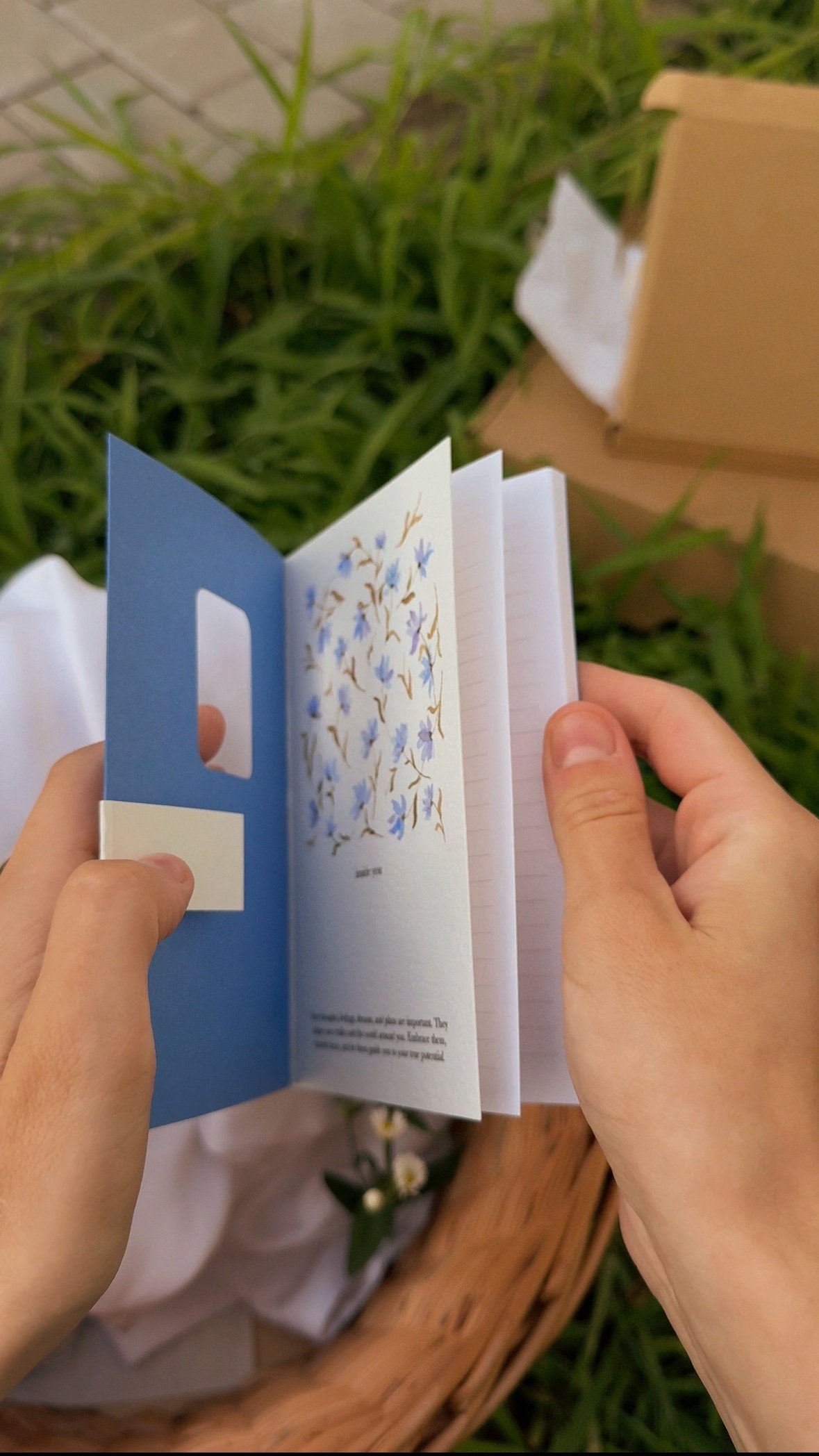 Notebook A6 with watercolour illustration