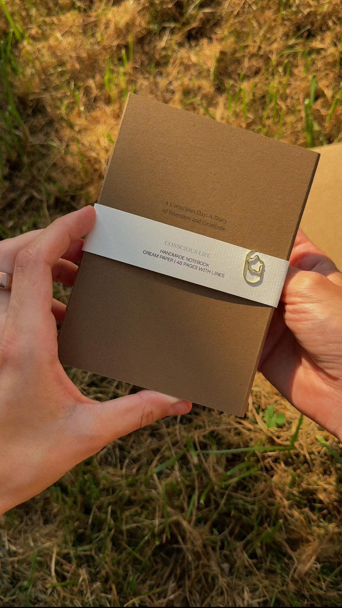 Handmade A6 self care journal "Conscious Life"