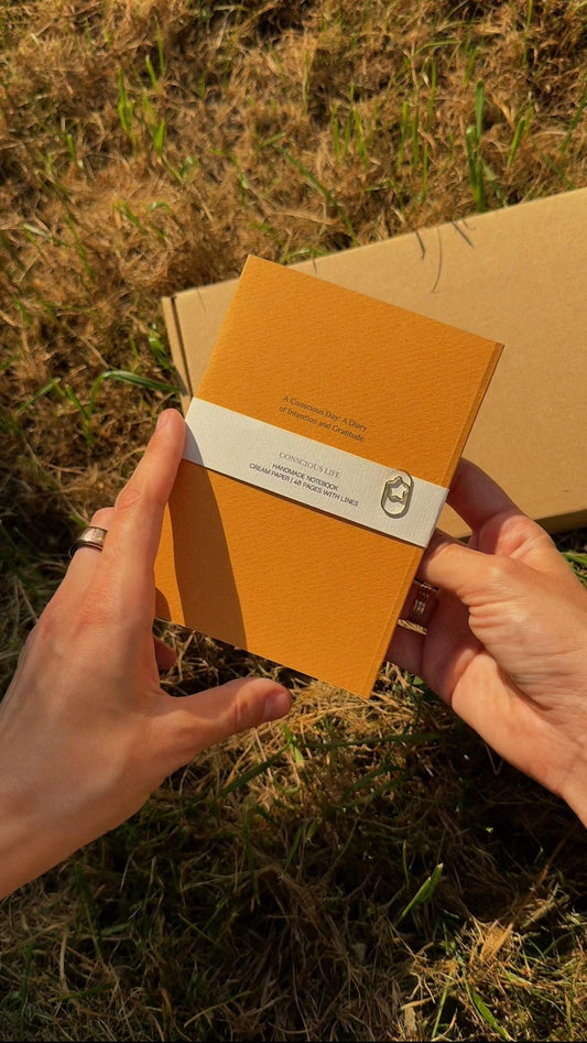 Handmade A6 self care journal "Conscious Life"