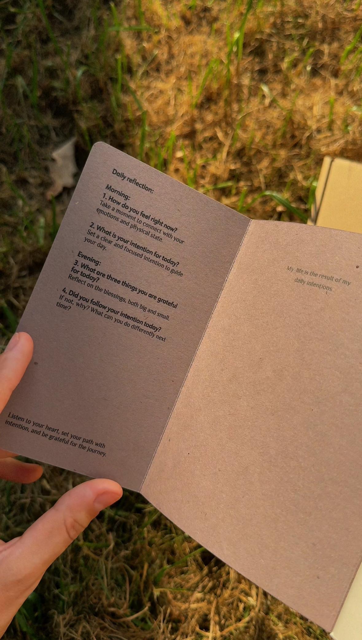 Handmade A6 self care journal "Conscious Life"