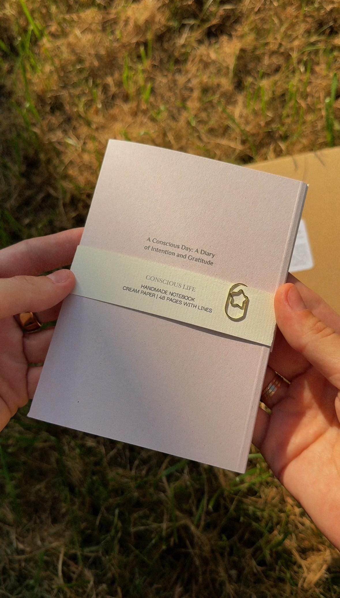 Handmade A6 self care journal "Conscious Life"