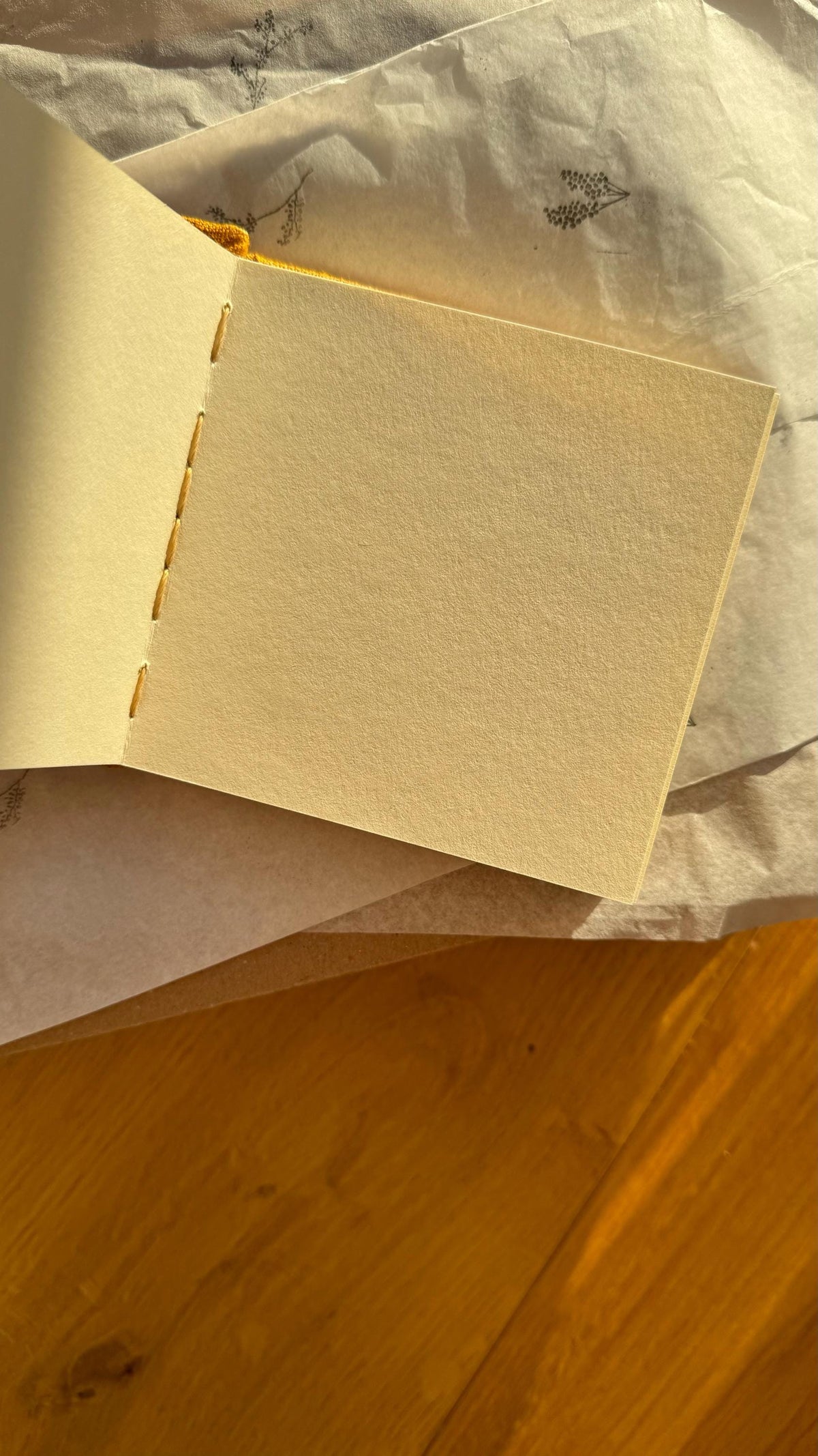 Notebook with watercolour painting, sketchbook