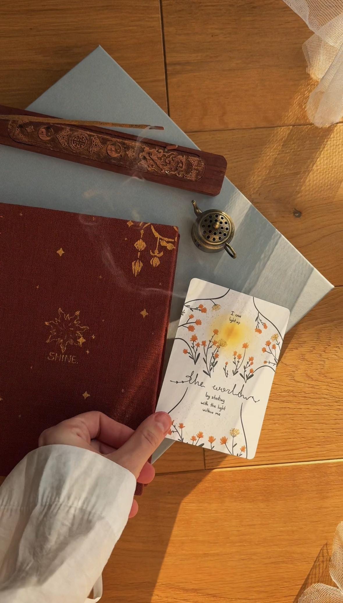 Handmade Self Care Affirmation Postcard, Motivation Postcard, Unique Handmade Affirmations Card