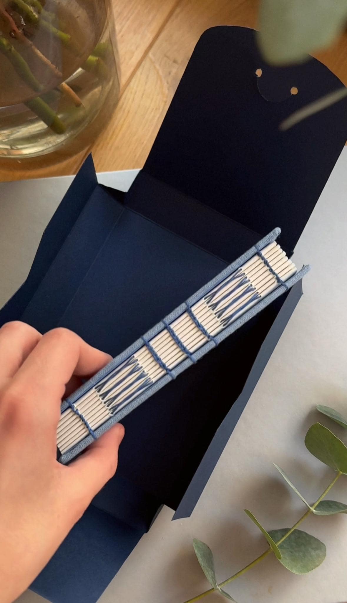 Notebook with watercolour painting, sketchbook