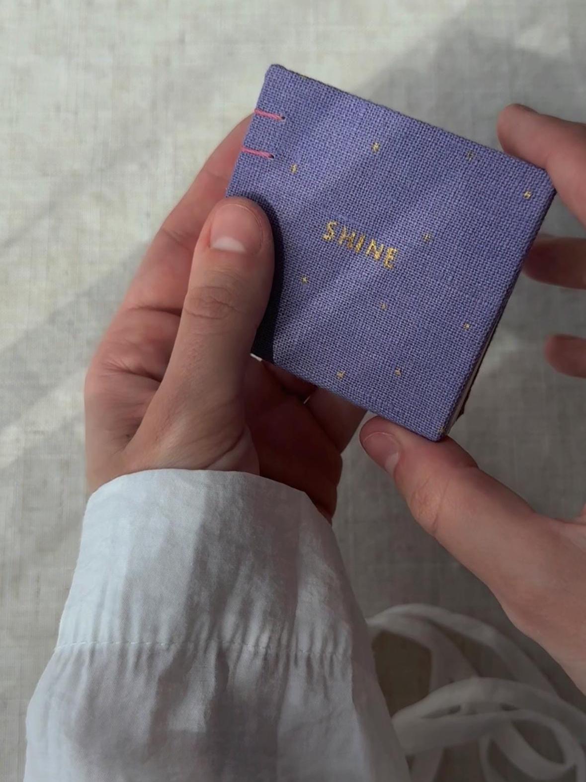 Small notebook "Shine", sketchbook, photo book