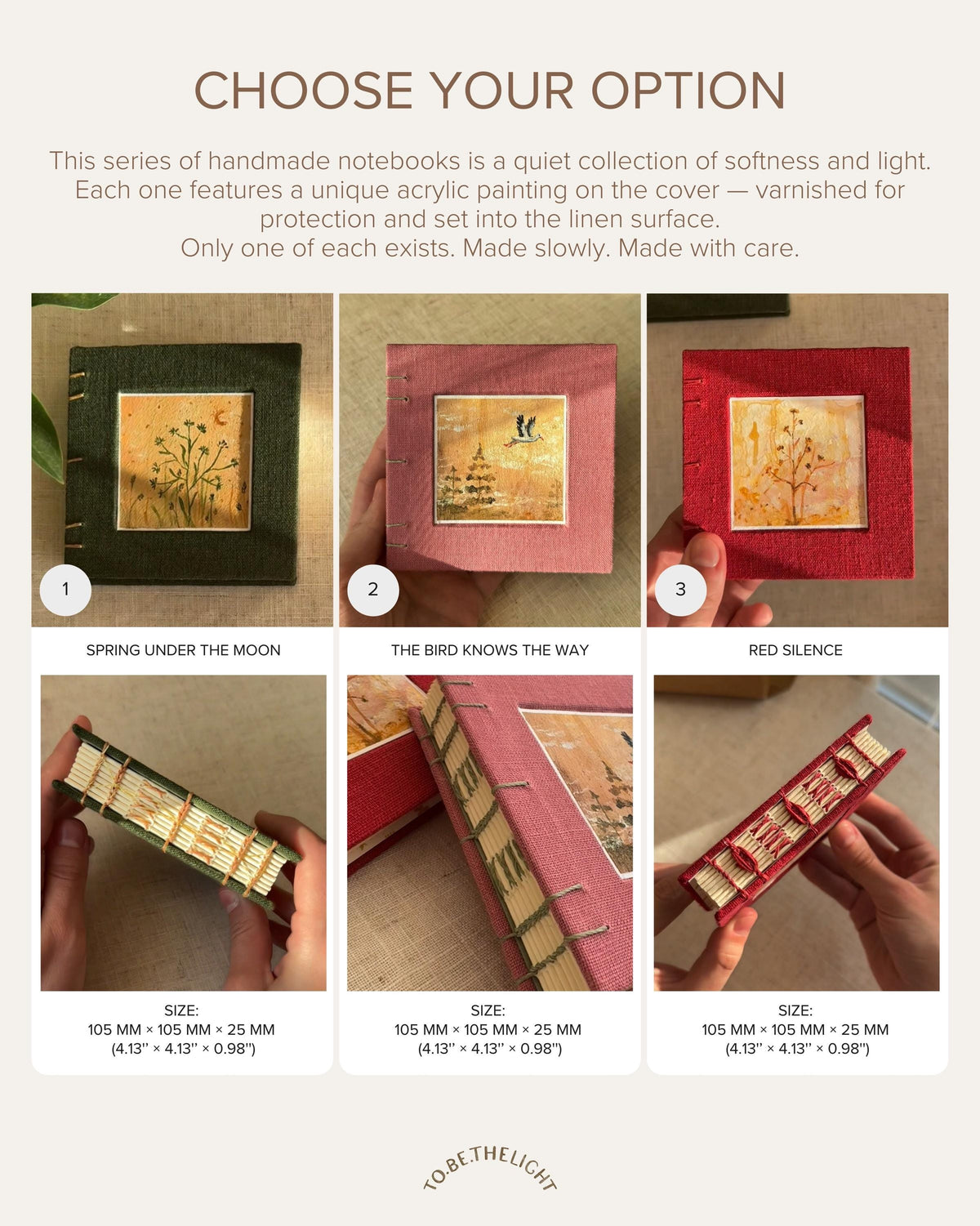 Notebook with acrylic painting, sketchbook