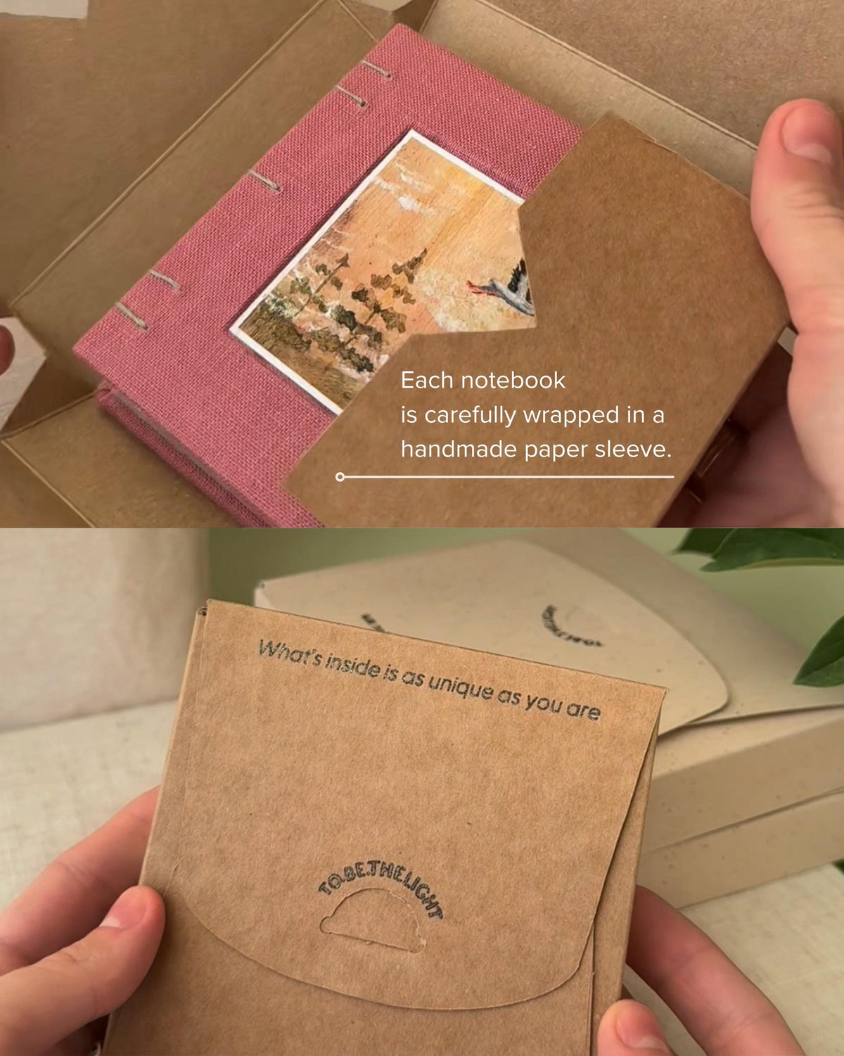 Notebook with acrylic painting, sketchbook