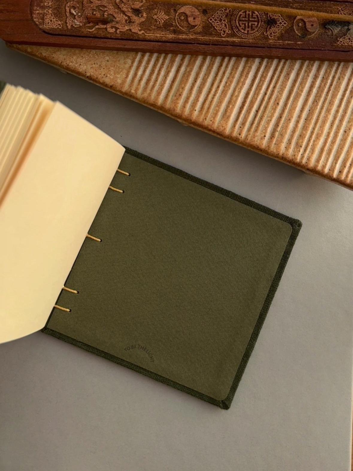 Notebook with quote, sketchbook