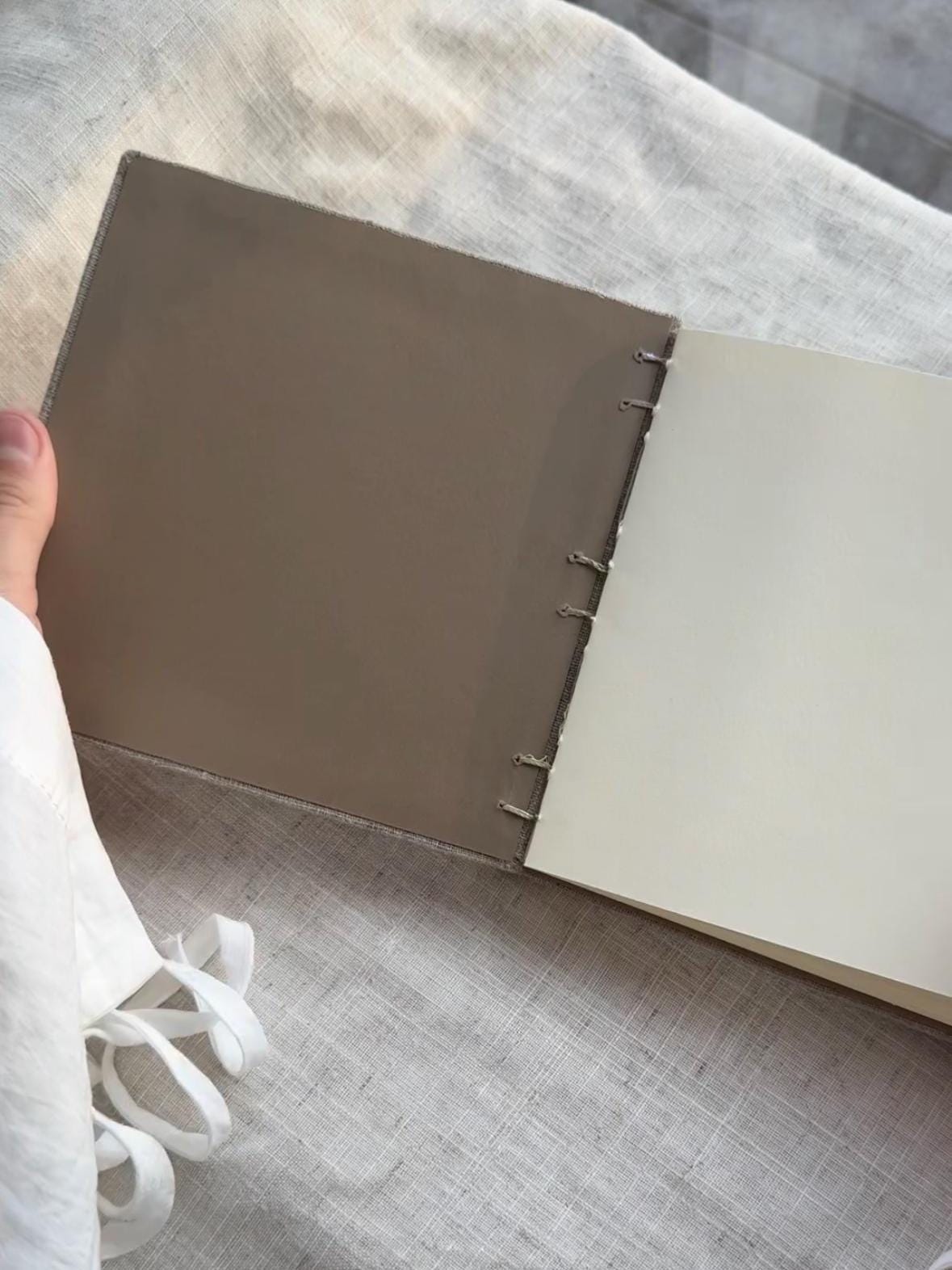 Notebook with acrylic wildflowers, one of a kind