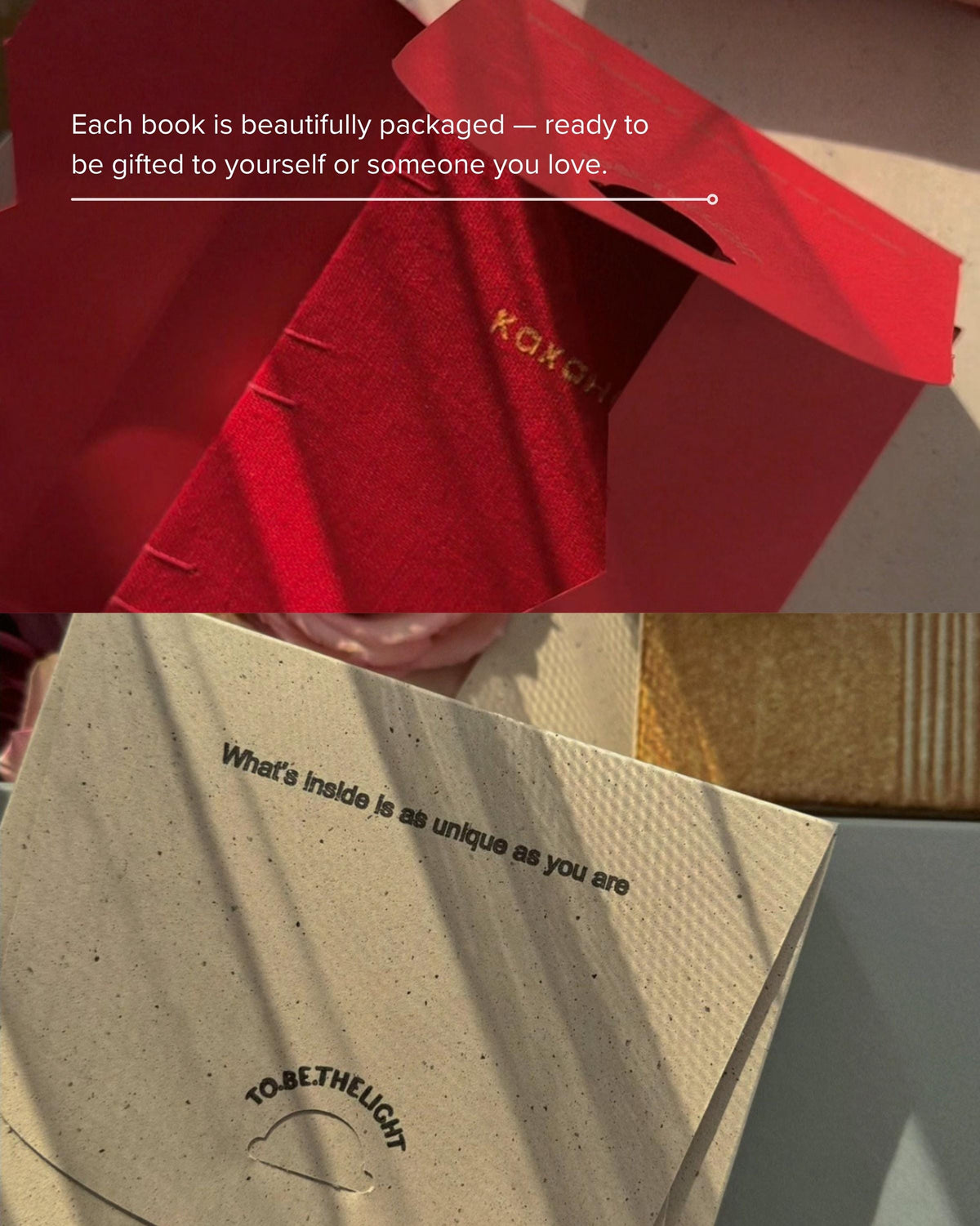 Handmade personalised notebook