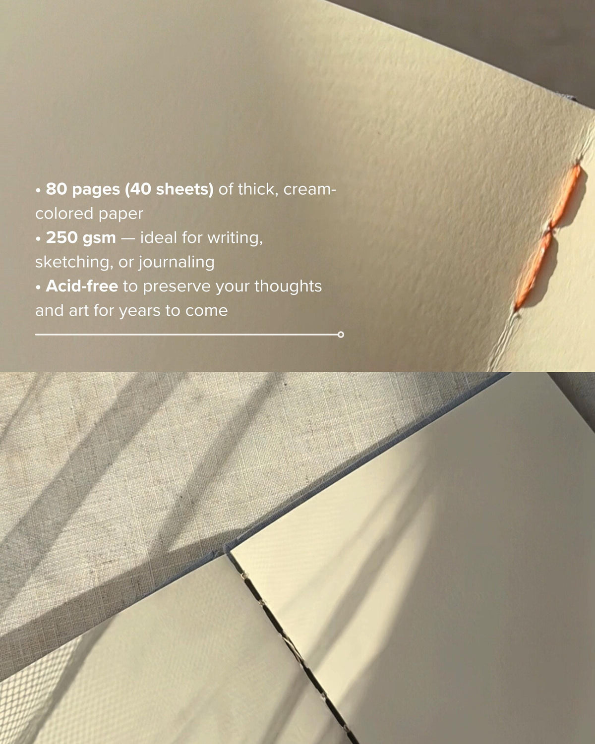 Handmade personalised notebook