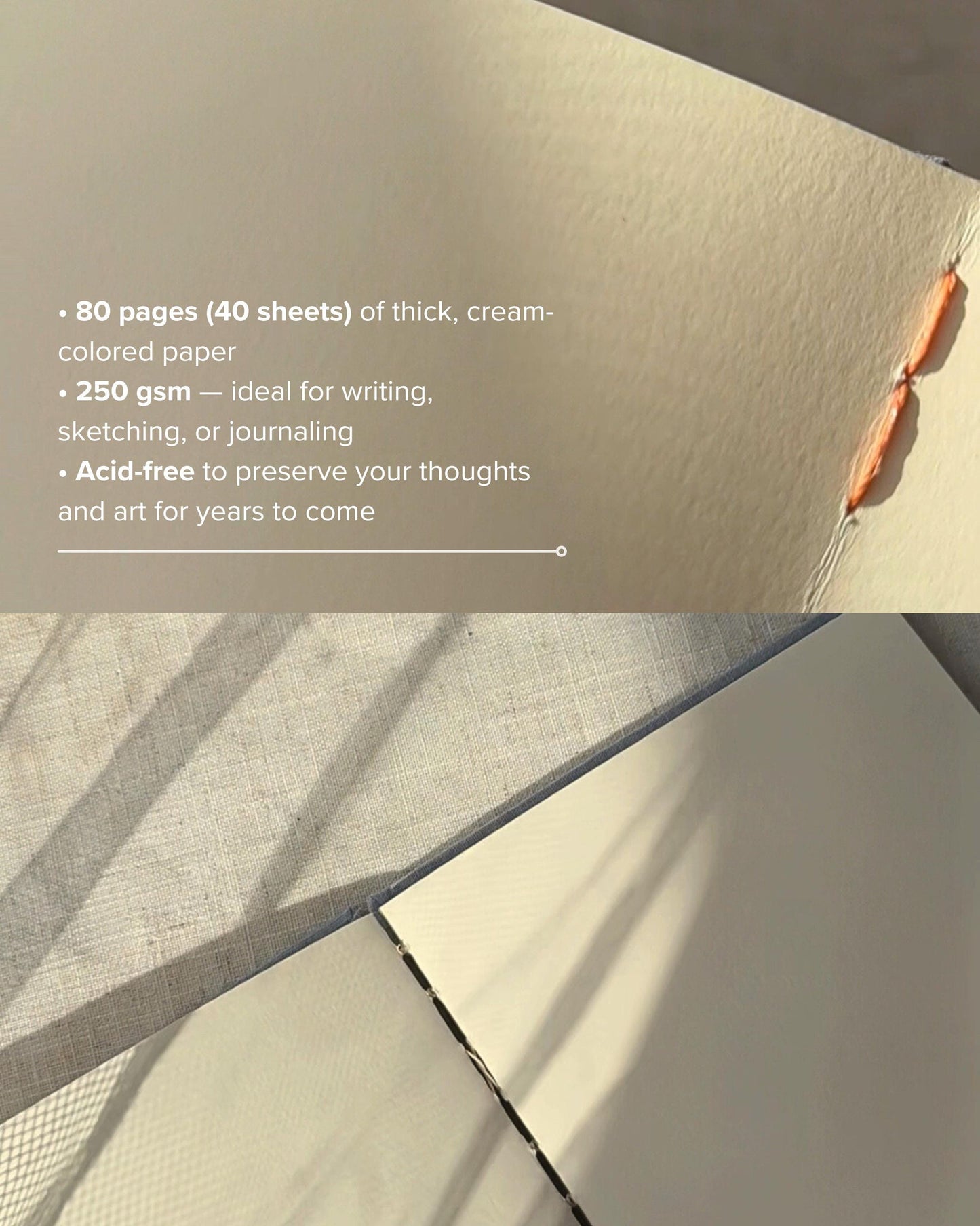 Handmade personalised notebook