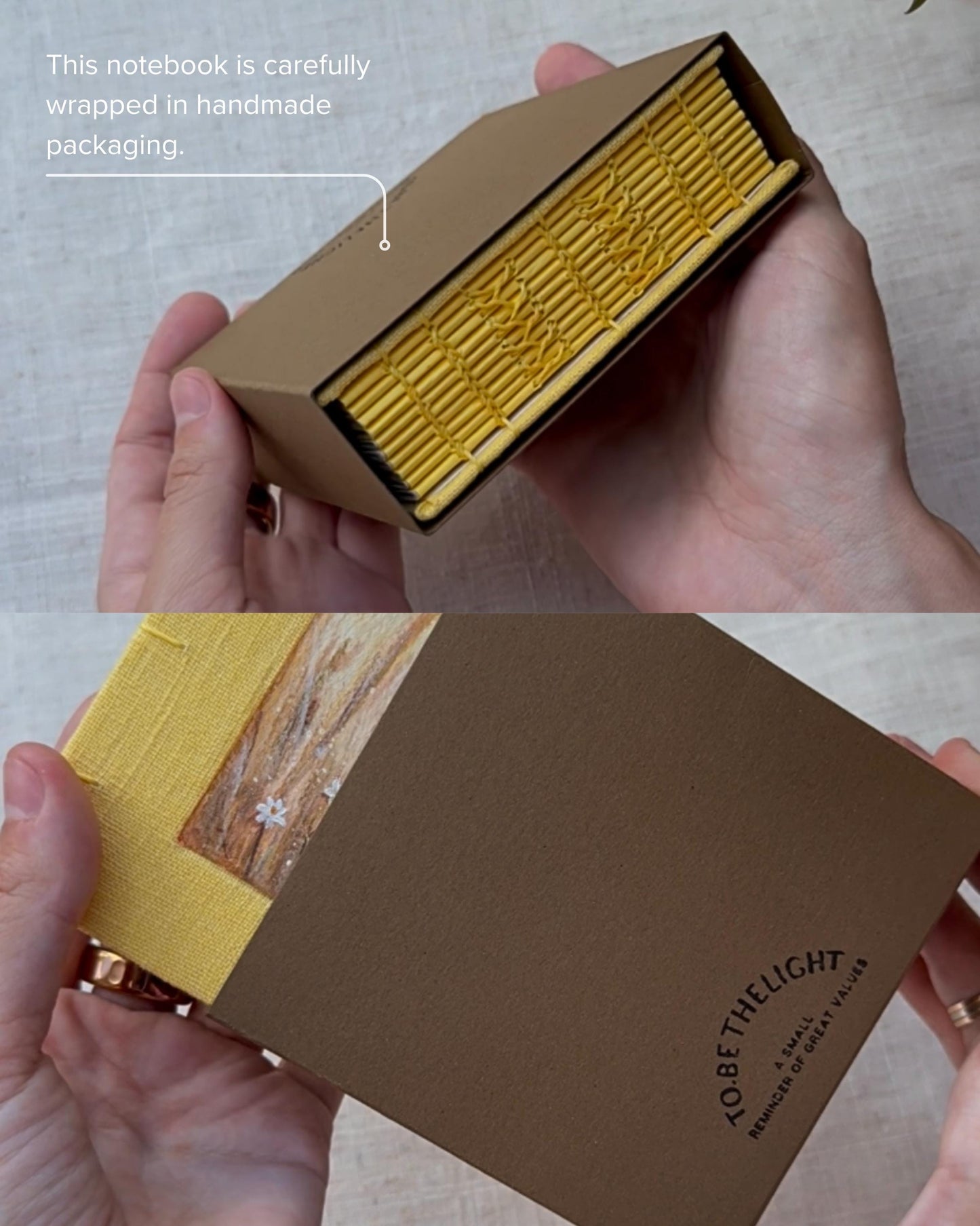 Notebook with painting, sketchbook