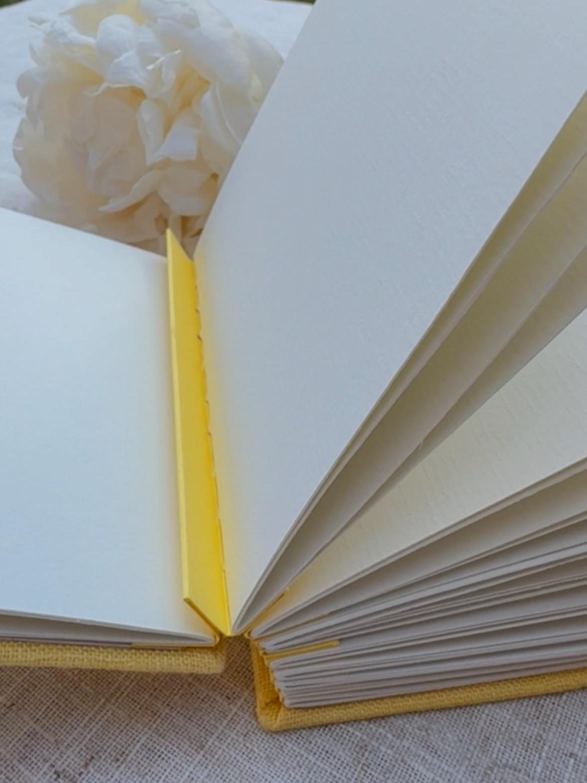 Notebook with painting, sketchbook