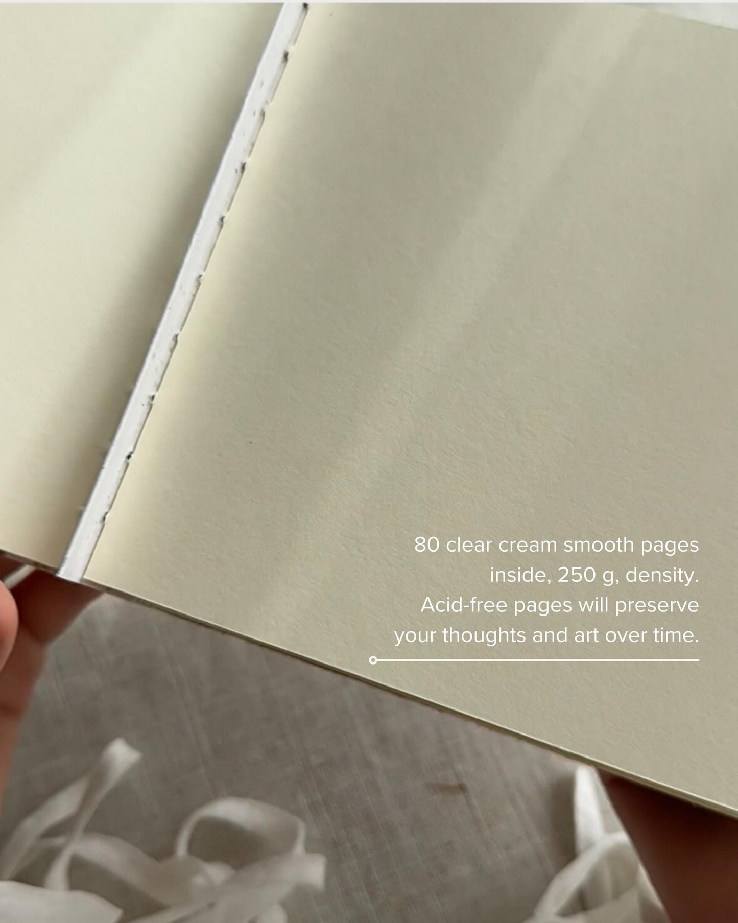 Handmade notebook with watercolor painting + postcard