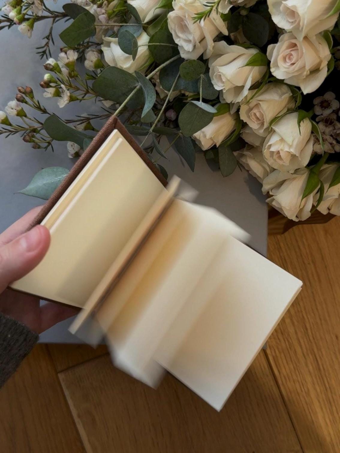 Notebook with watercolour painting, sketchbook