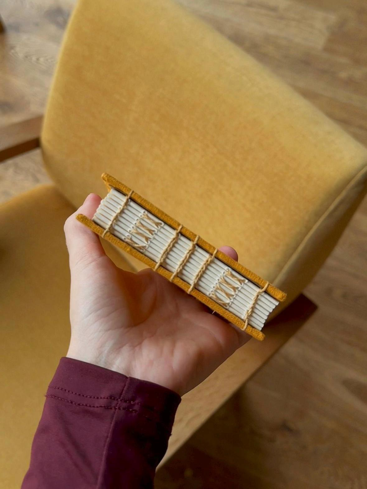 Notebook with watercolour painting, sketchbook