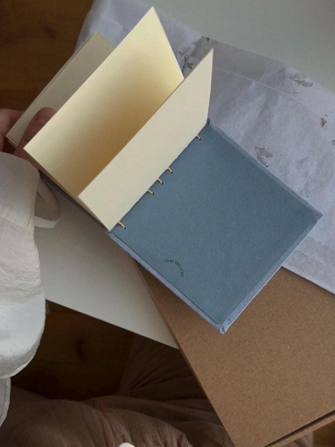 Notebook with watercolour painting, sketchbook