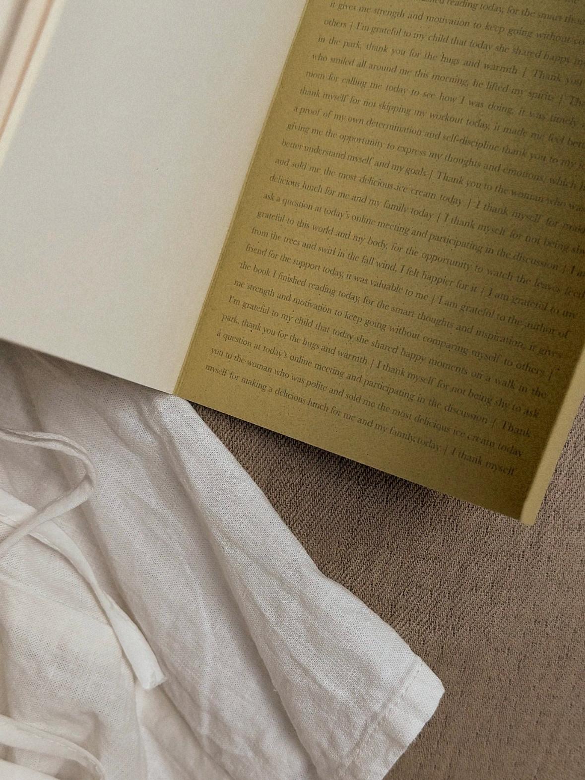 Gratitude journal, A6, handmade