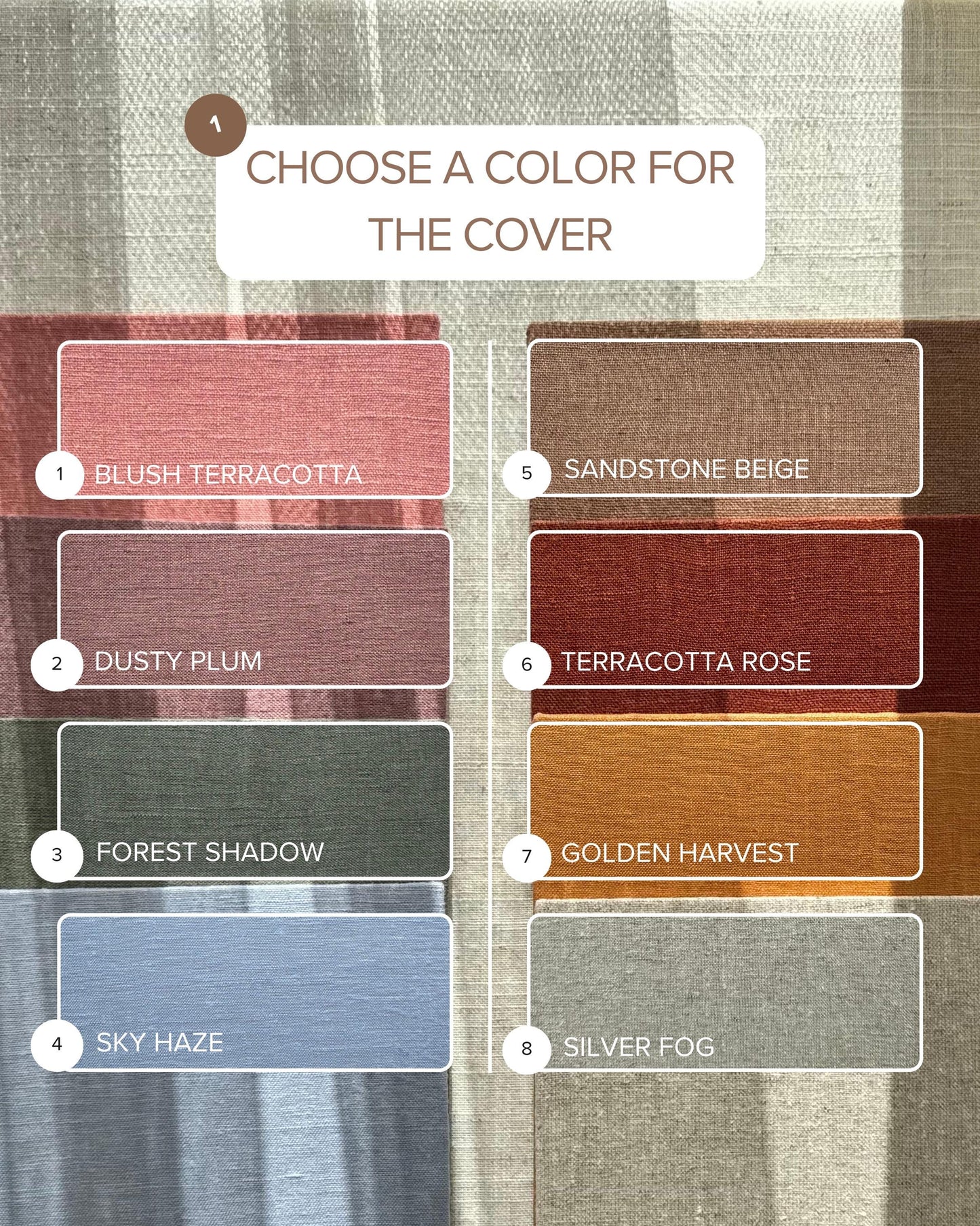 Personalized notebook with watercolor painting + postcard, custom unique gift