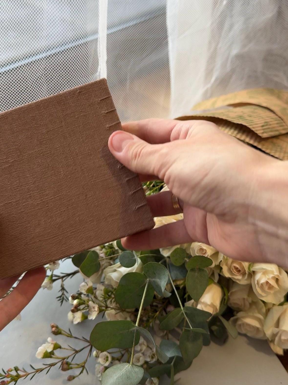 Notebook with watercolour painting, sketchbook