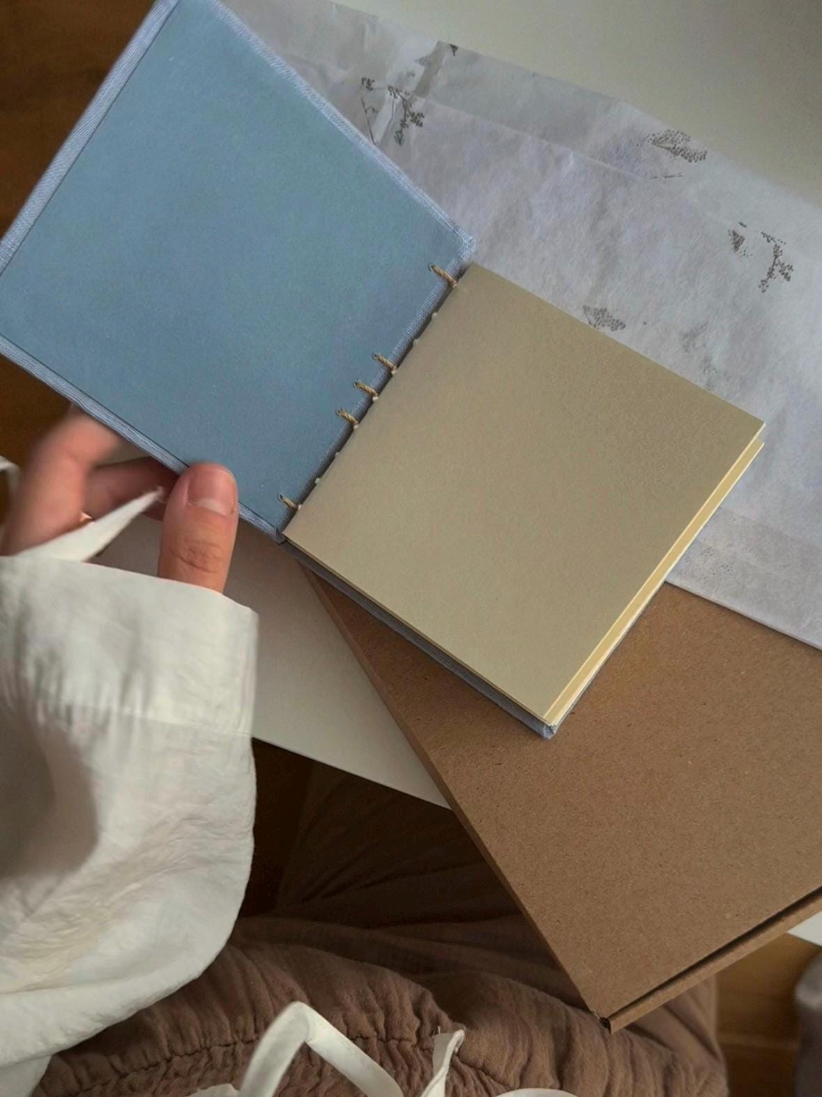 Notebook with watercolour painting, sketchbook