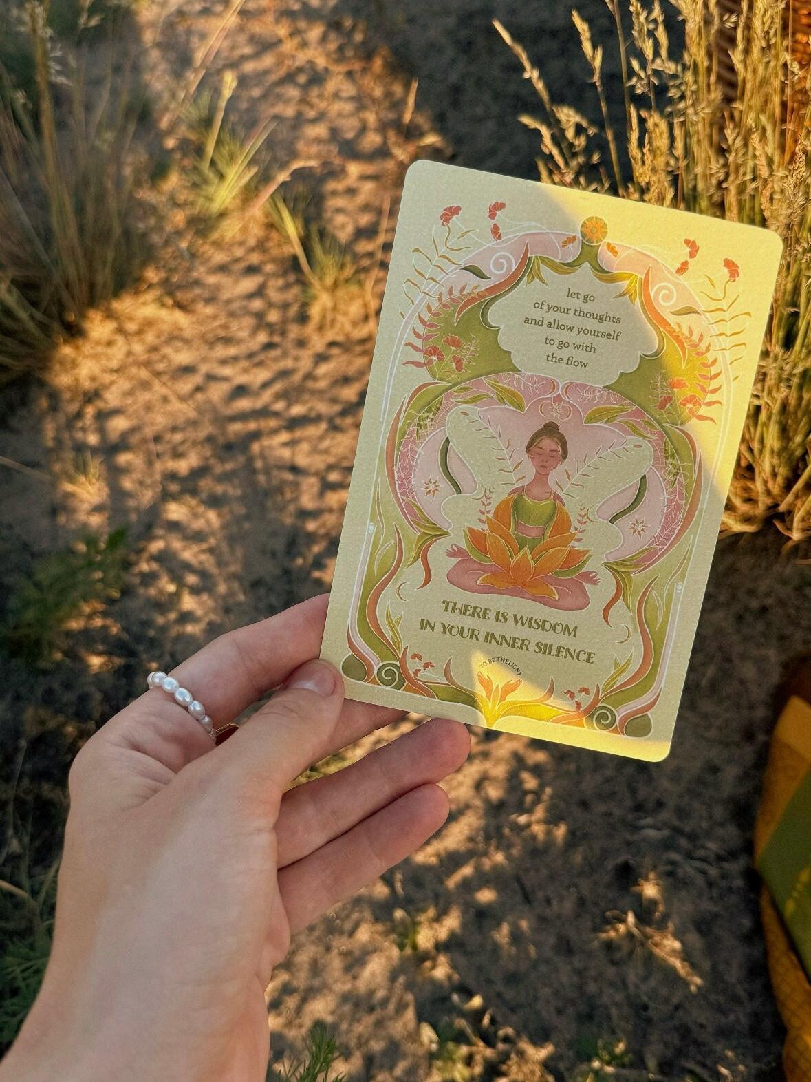 Self care affirmation postcard