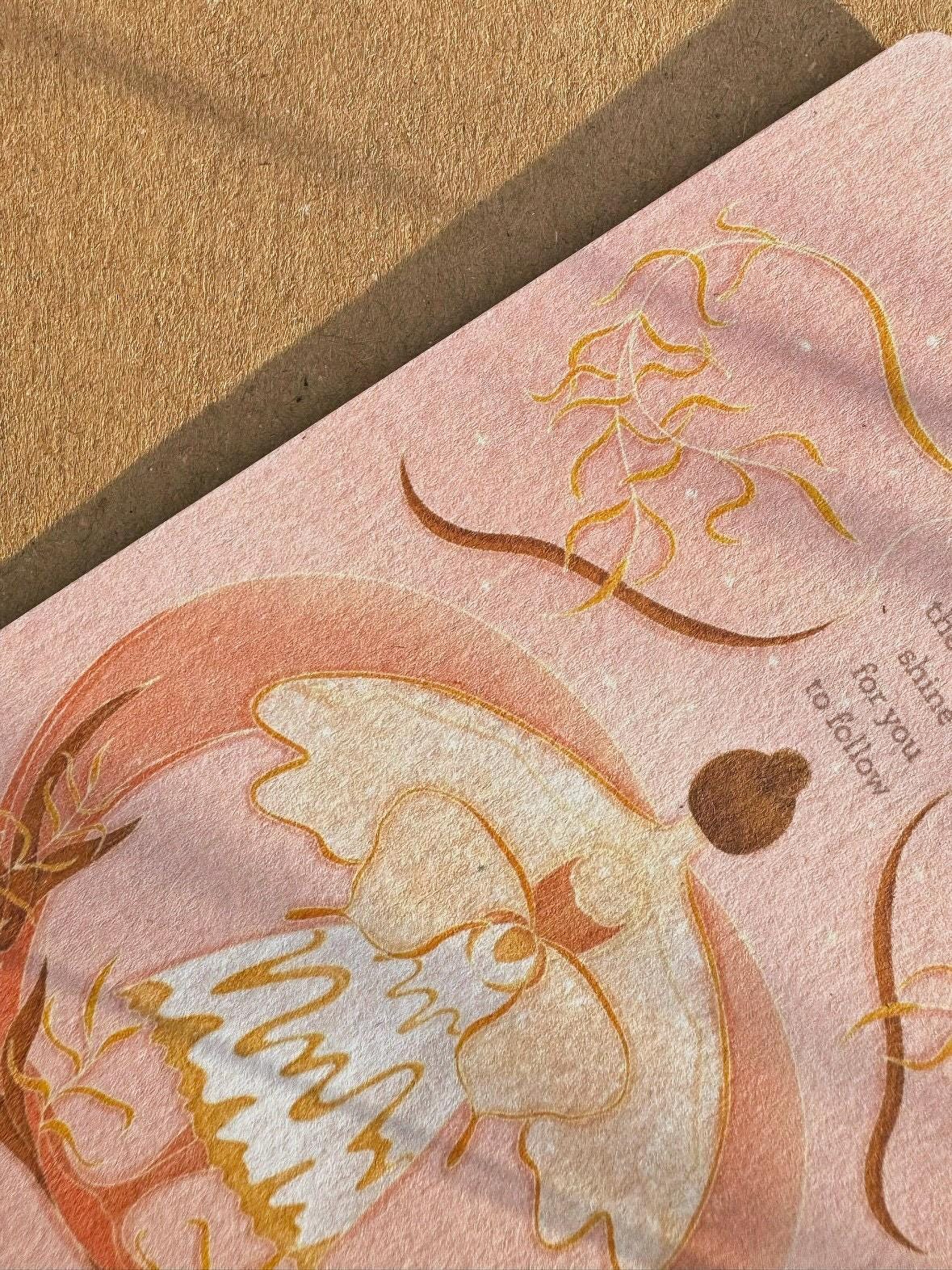 Self care postcard with affirmation