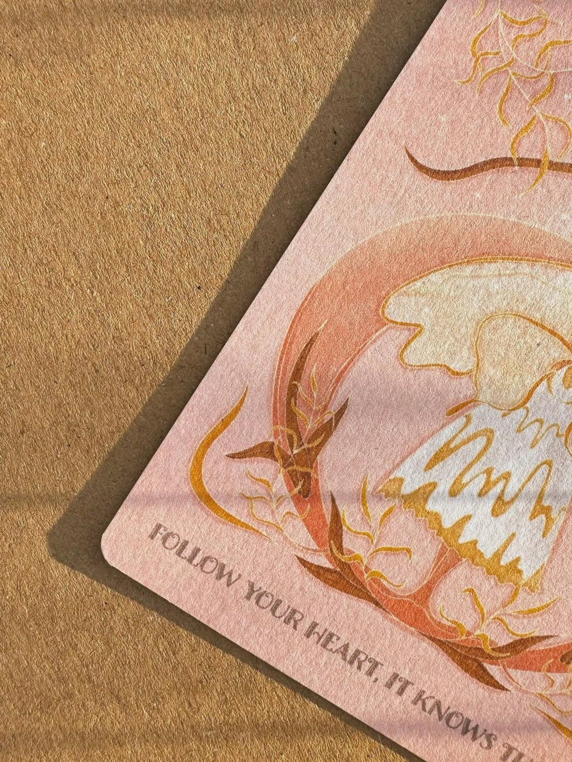 Self care postcard with affirmation