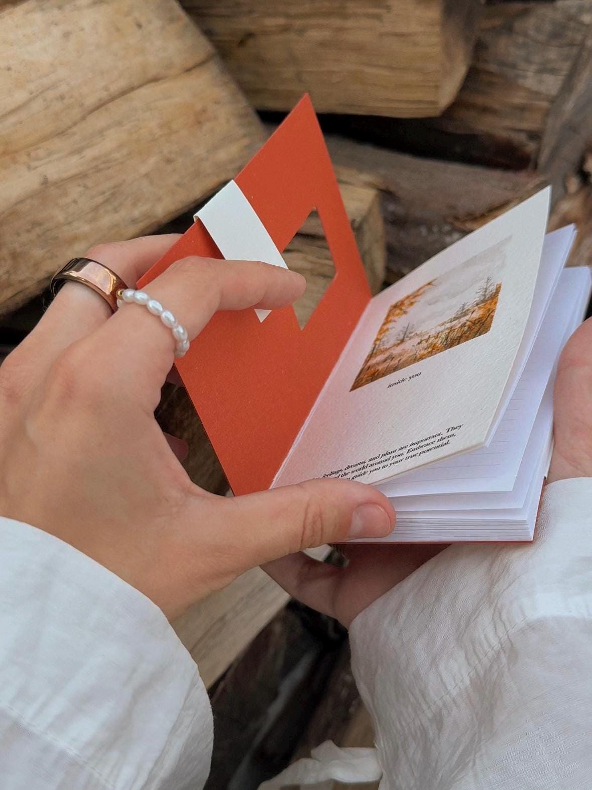 Notebook A6 with watercolour illustration